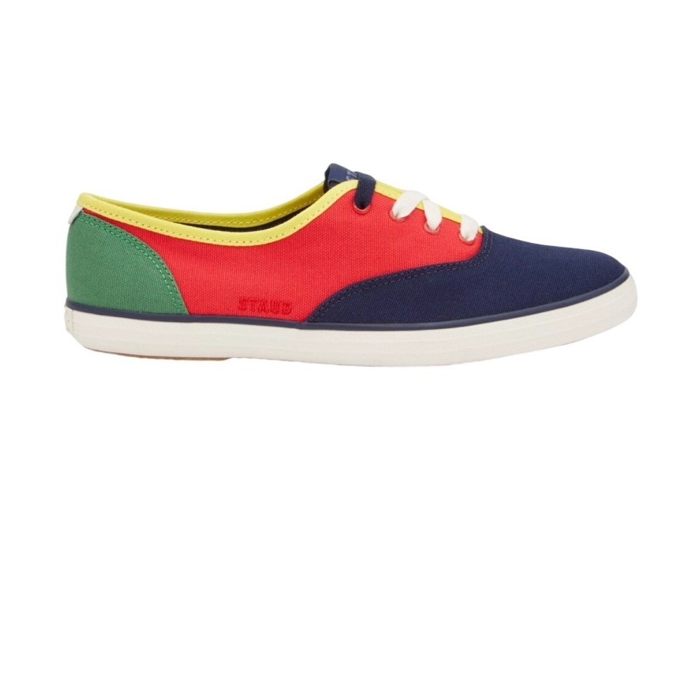 Staud x Keds NWOB Champion Sneakers SZ 8.5 Multicolor Colorblock Canvas‎ Low Top